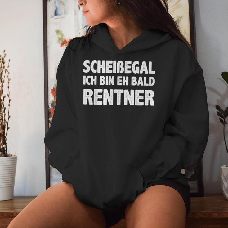 Women's Scheißegal Ich Bin Bald Rentner Retirement Pen Kapuzenpullover für Damen Geschenke für Sie