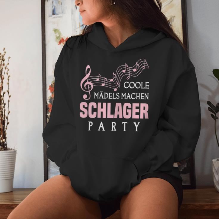 Women's Schlager Hit Party Music Hit Music Quote Kapuzenpullover für Damen Geschenke für Sie