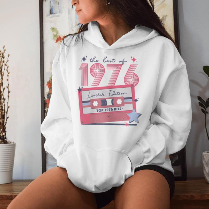 1976Intageintage Birthday Retro Disco Women's Pink Kapuzenpullover für Damen Geschenke für Sie