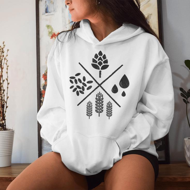 Beerintage Craft Beer Beer Brewer Brewer Kapuzenpullover für Damen Geschenke für Sie