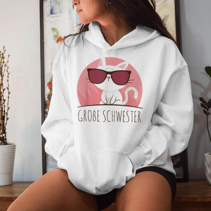 Big Sister Cool Cute Cat Kapuzenpullover für Damen Geschenke für Sie