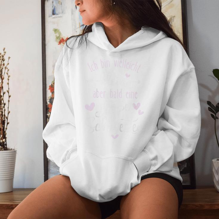 Children's Ich Binielleicht Klein Aber Bald Eine Große Schwester 2024 German Kapuzenpullover für Damen Geschenke für Sie