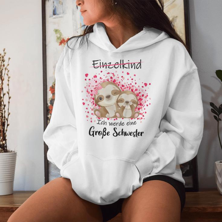 Children's Pregnancy Announce Ich Werde Große Schwester 2023 80 Kapuzenpullover für Damen Geschenke für Sie