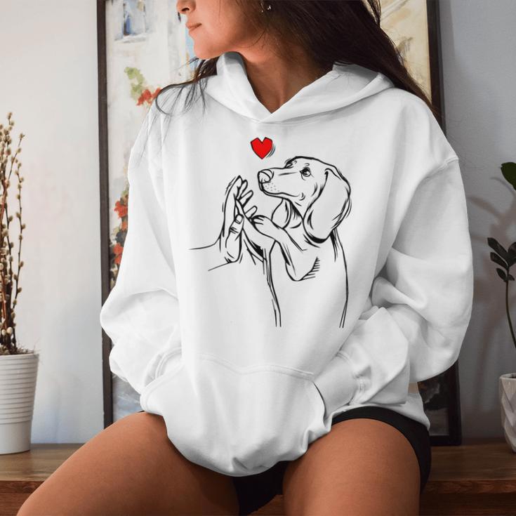 Dachshund Love Dachshund Woman Idea Kapuzenpullover für Damen Geschenke für Sie