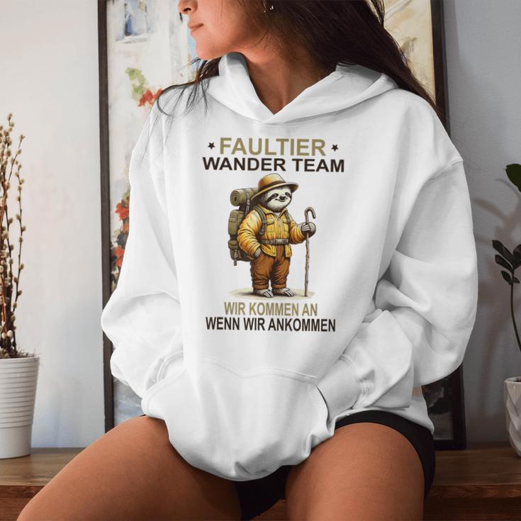 Sloth Wander Team Wir Kommen An Wanderteam Kapuzenpullover für Damen Geschenke für Sie