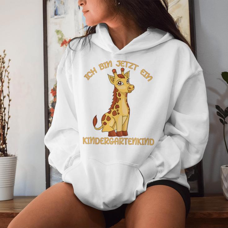 Ich Bin Jetzt Ein Kindergartenkind Giraffe Kapuzenpullover für Damen Geschenke für Sie