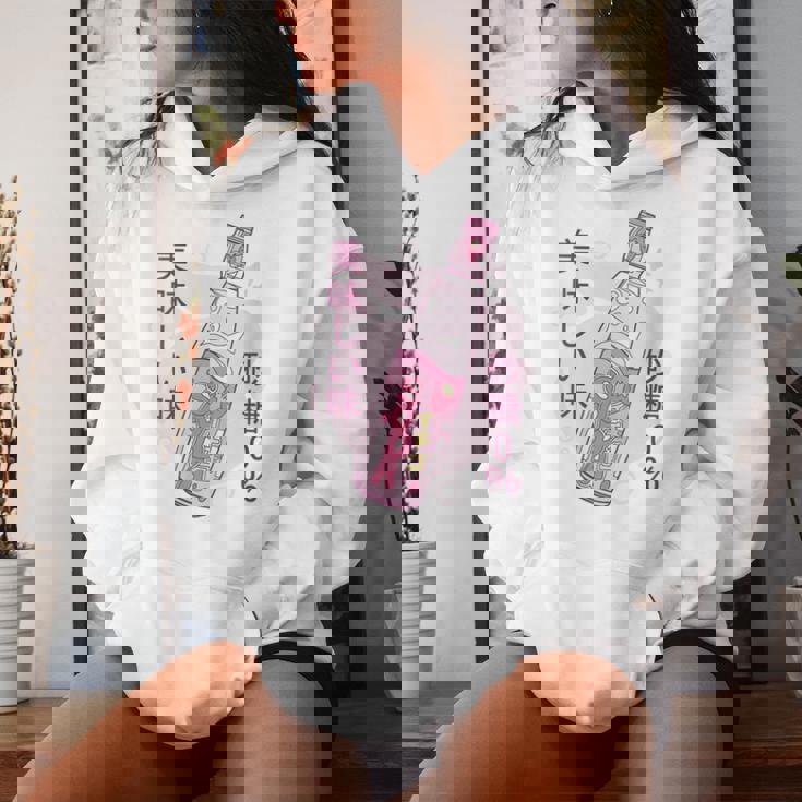 Kawaii Fraise Soda Mignon Japonais Esthétique Rose Sweat à capuche femme Cadeaux pour elle
