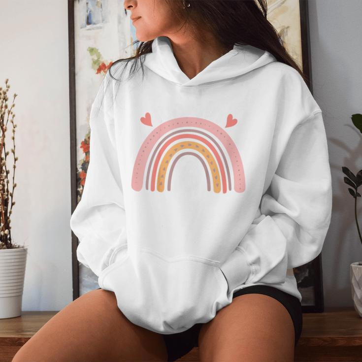 Kinder Ich Bin 6 Jahre Girl's Birthday 6Th Boho Rainbow Kapuzenpullover für Damen Geschenke für Sie