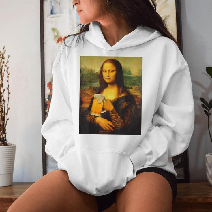 Mona Lisa X Bier La Gioconda Leonardo Dainci Beer Fun Hq Kapuzenpullover für Damen Geschenke für Sie