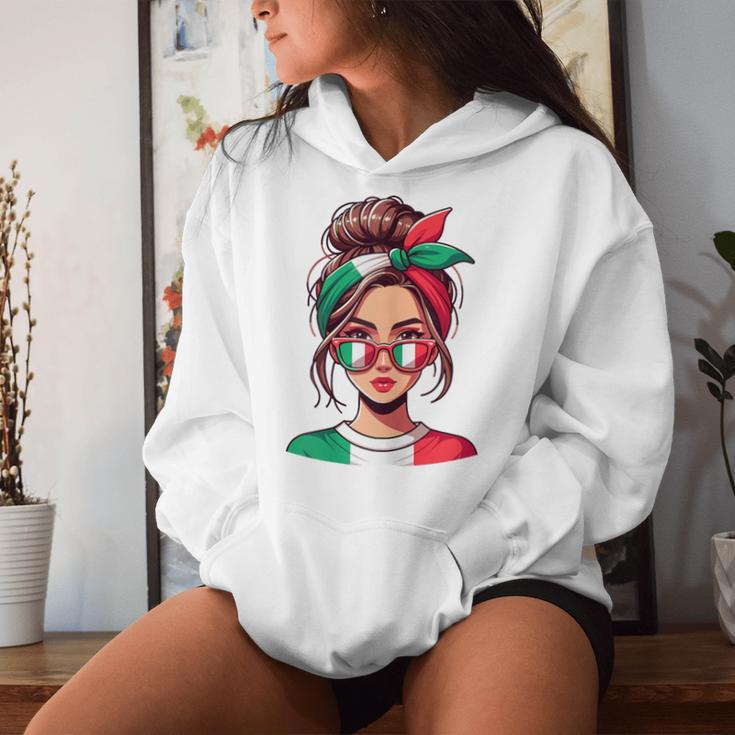 Ragazza Italiana Italian Girl Italia Italy Flag Women's Kapuzenpullover für Damen Geschenke für Sie