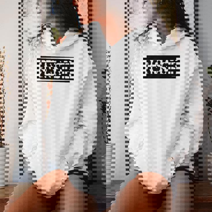Resiste Spanish Resist Mexican Immigration Boriqua Women Hoodie Gifts for Her