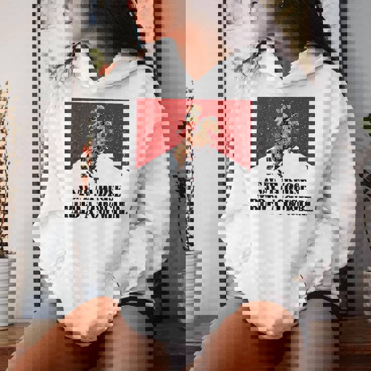 Save A Horse Ride A Cowgirl Lesbian Lgbt Pride Month Women Hoodie Gifts for Her