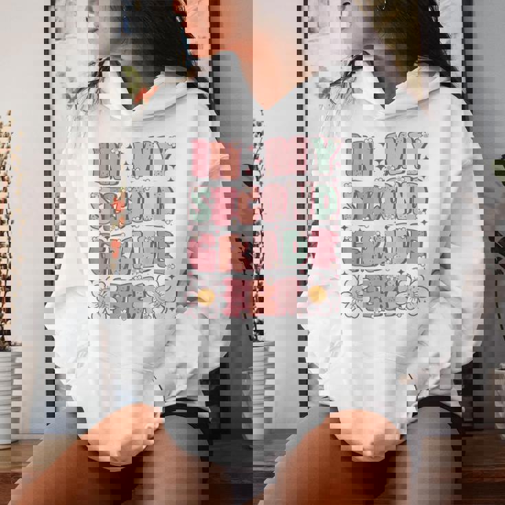 In My Second Grade Era Cute Groovy 2Nd Grade Back To School Women Hoodie Gifts for Her