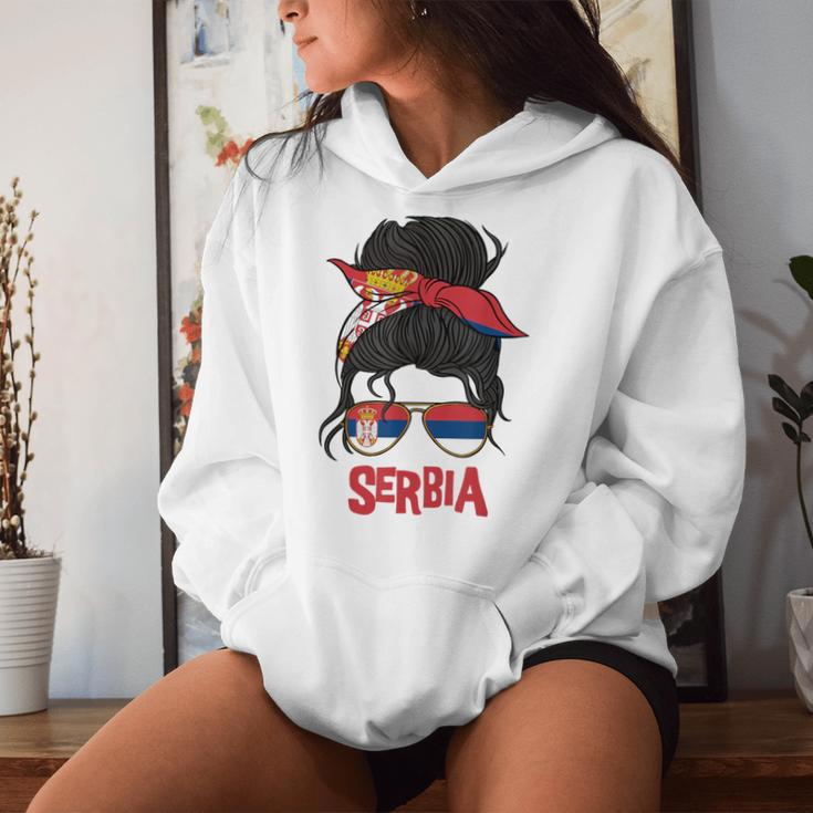 Serbia For Girls Serbia Flag For Serbia S Kapuzenpullover für Damen Geschenke für Sie