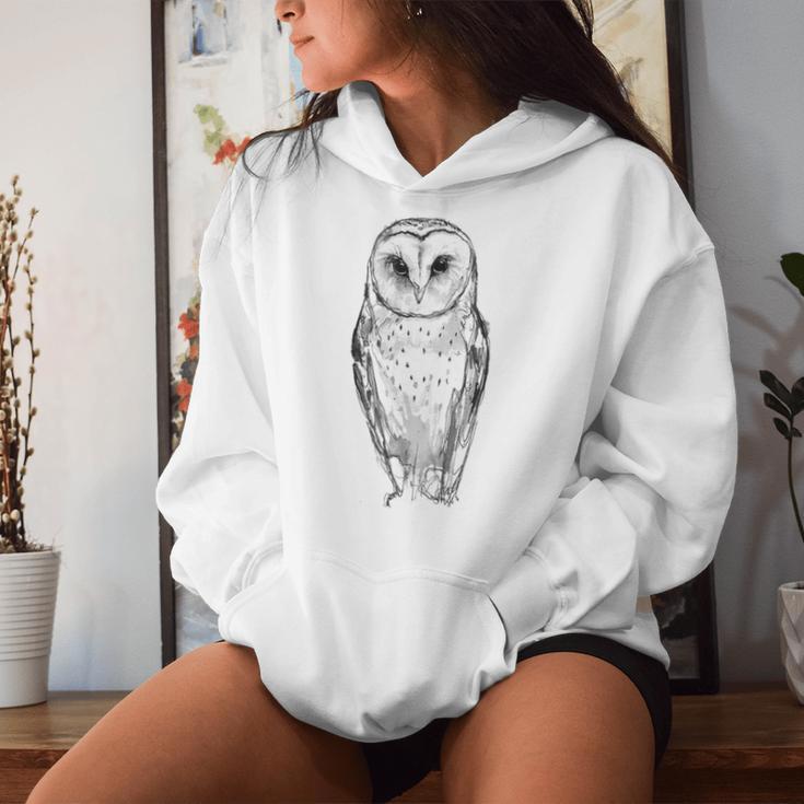 Snowy Owleil Owl Snow Owl Women's Kapuzenpullover für Damen Geschenke für Sie