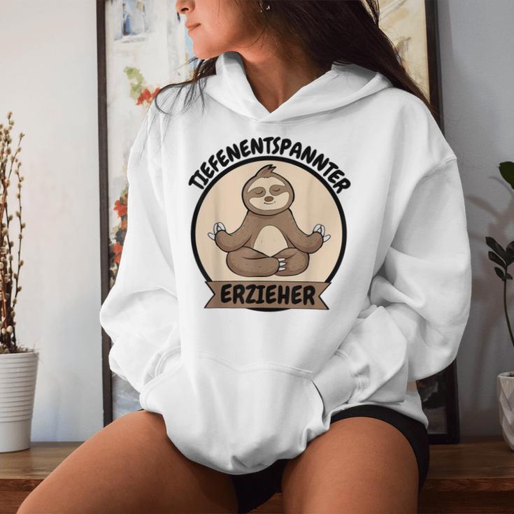 Teacher Deep-Relaxed Sloth Yoga Kapuzenpullover für Damen Geschenke für Sie