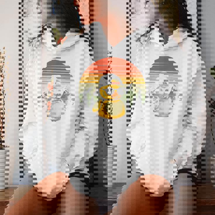 Vintage Cool Duck With Sunglasses Ducks Women Hoodie Gifts for Her