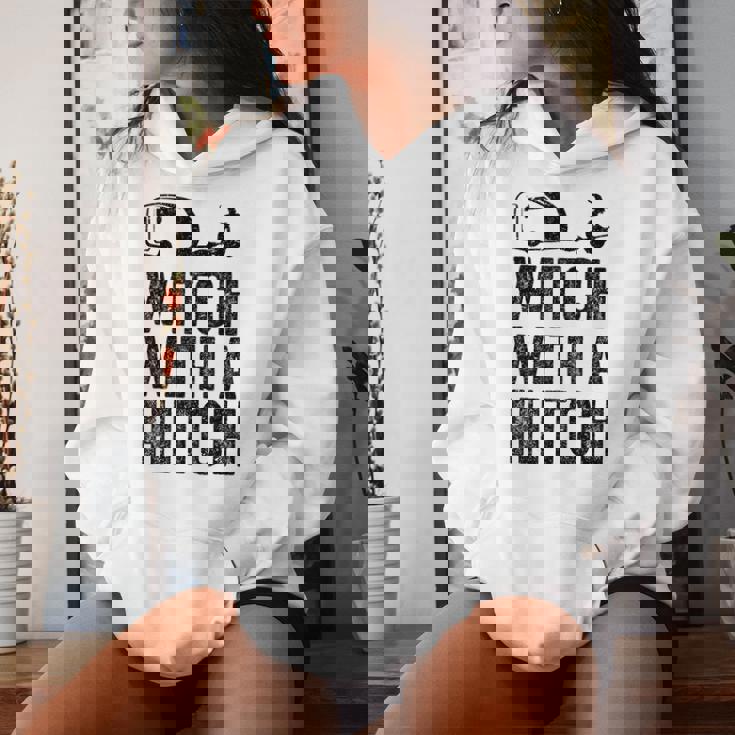 Witch With A Hitch Camping Van Rv Camper Mom Women Hoodie Gifts for Her