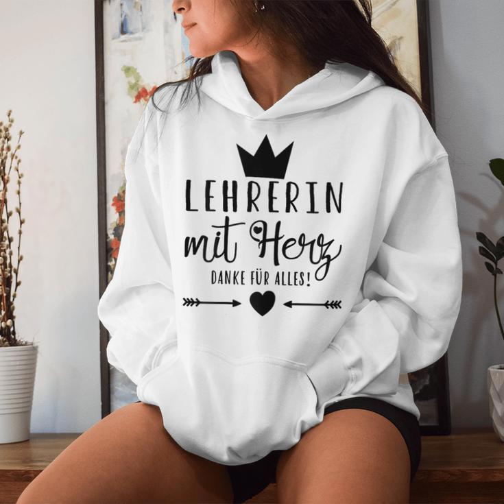 Women's Beste Tehrerin Der Welt Thank You With Heart S Kapuzenpullover für Damen Geschenke für Sie