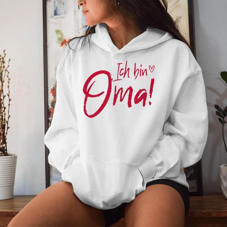 Women's Ich Bin Oma Werden Zur Oma Befördert Ich Bin Oma Werden Zur Oma S Kapuzenpullover für Damen Geschenke für Sie