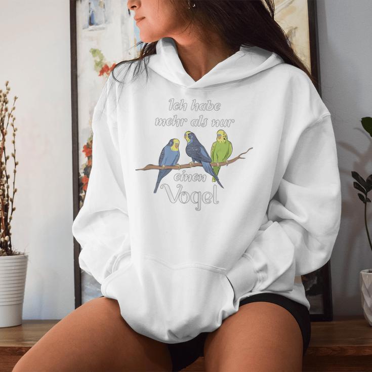 Women's Ich Habe Mehr Als Nur Einenogel Budgie Slogan Kapuzenpullover für Damen Geschenke für Sie