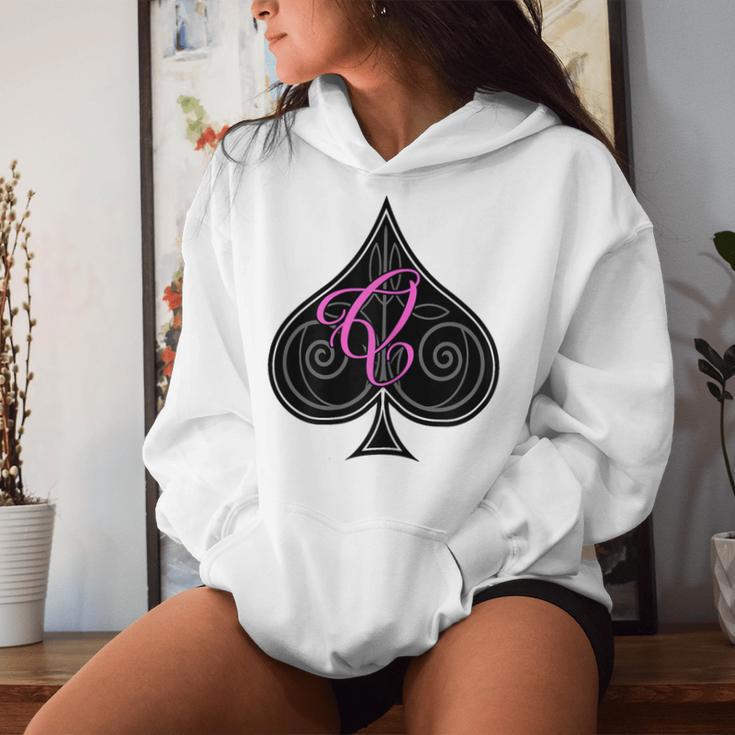 Women's Queen Of Spades Hot Wife Swinger Kapuzenpullover für Damen Geschenke für Sie