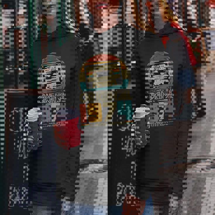 Vintage 1974 Rétro Cadeau 50E Anniversaire Hommes Et S Sweat à Capuche Oversize Pour Femme Avec Imprimé Dans Le Dos