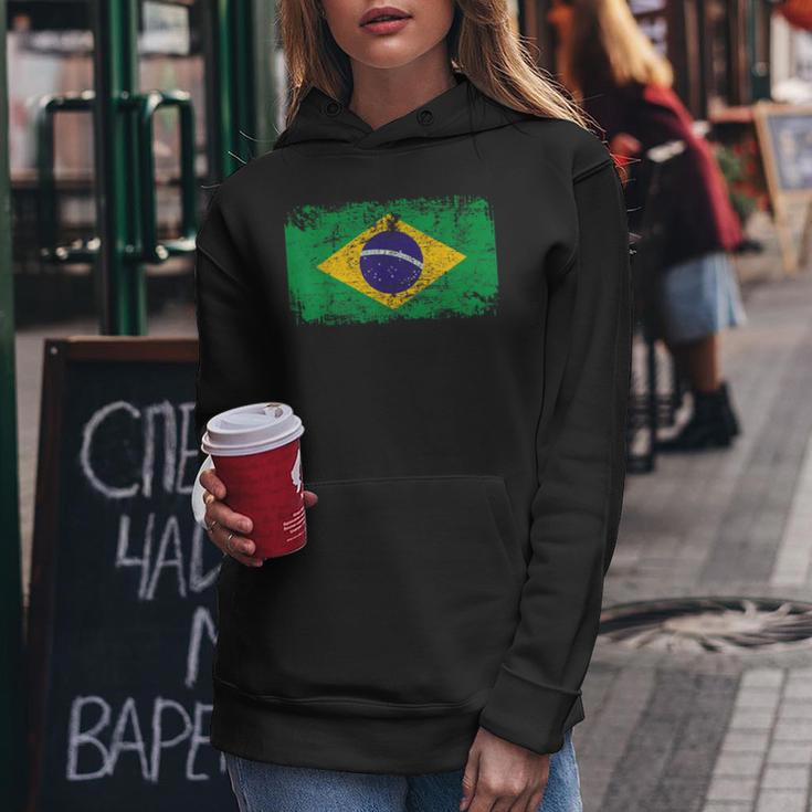 Brazil Flag For And Women Kapuzenpullover für Damen Lustige Geschenke