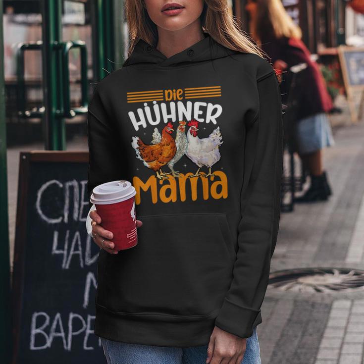 Die Hühner Mama Für Tierfreunde Muttertag Kapuzenpullover für Damen Lustige Geschenke