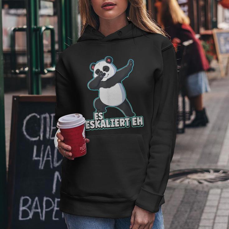 Es Eskaliert Eh Panda S Kapuzenpullover für Damen Lustige Geschenke