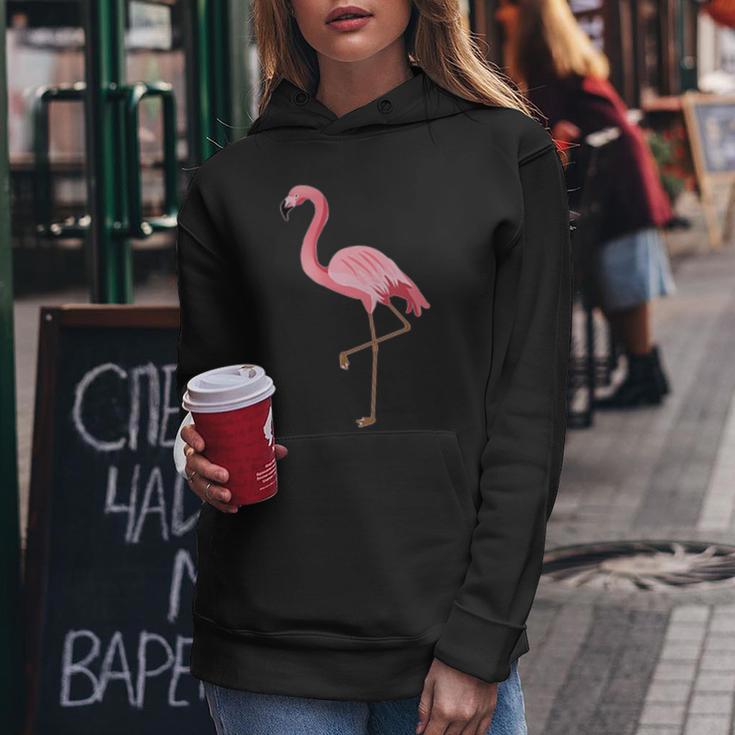 Flamingo Pocket Pink Flamingo Logo Kapuzenpullover für Damen Lustige Geschenke