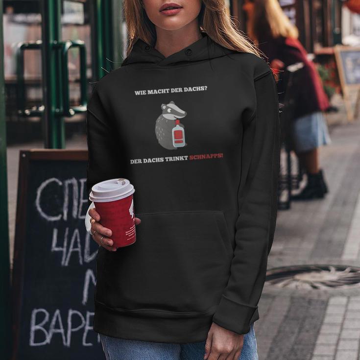 Witz Wie Macht Der Badger Slogan Malle Beer Alcohol Kapuzenpullover für Damen Lustige Geschenke