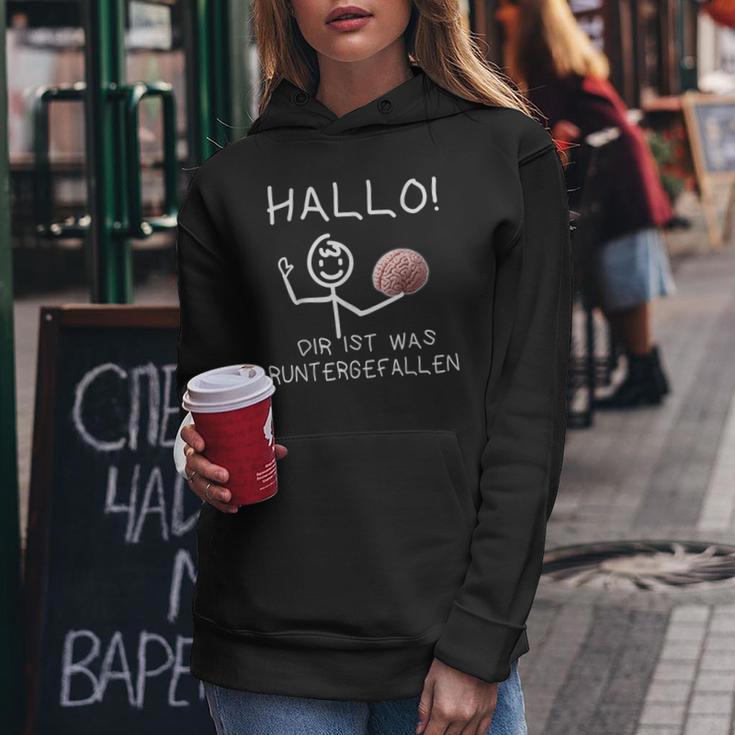 Hallo Dir Ist Was Runtergefallen Kapuzenpullover für Damen Lustige Geschenke