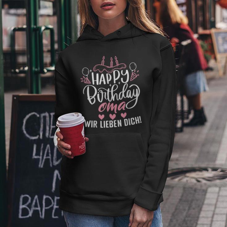 Happy Birthday Grandma Wir Liebe Dich Omis Birthday S Kapuzenpullover für Damen Lustige Geschenke