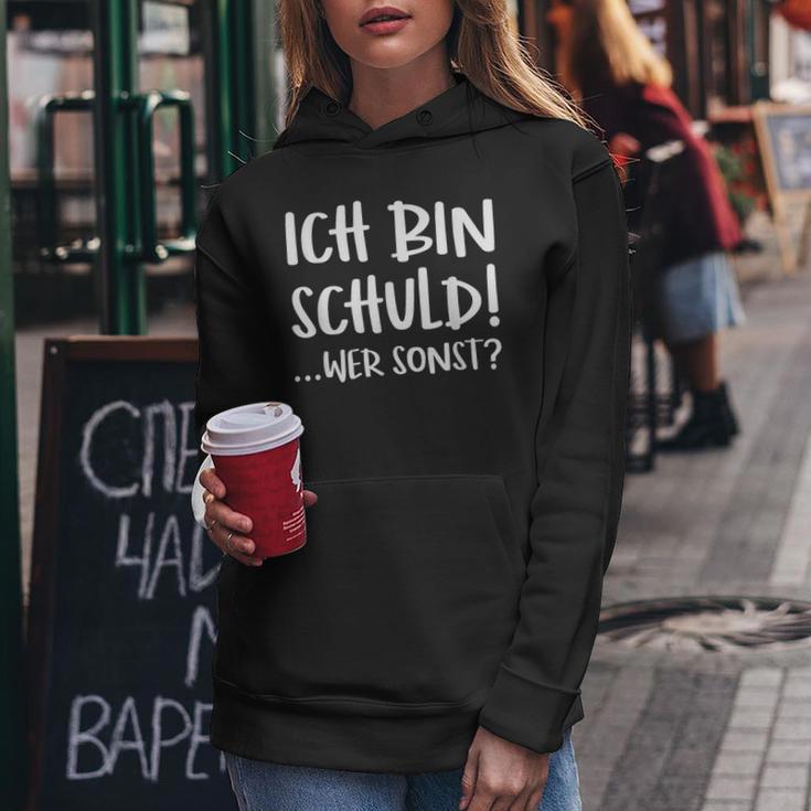 Ich Bin Schuld Immer Tollpatsch Drunken Fun Kapuzenpullover für Damen Lustige Geschenke