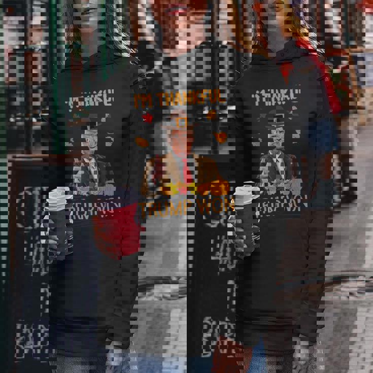 I'm Thankful Trump Won Thanksgiving Turkey Fall Women Women Hoodie Personalized Gifts I'm Thankful Trump Won Thanksgiving Turkey Fall Women Women Hoodie Personalized Gifts