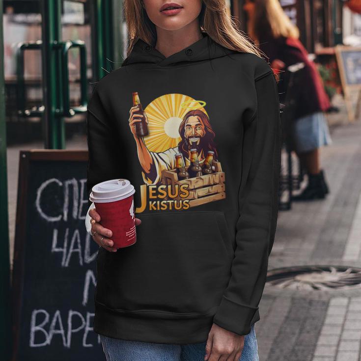 Jesus Kistus Beer God Kapuzenpullover für Damen Lustige Geschenke