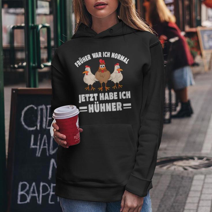 Jetzt Habe Ich Hühner Chicken Chicken Farmer Kapuzenpullover für Damen Lustige Geschenke