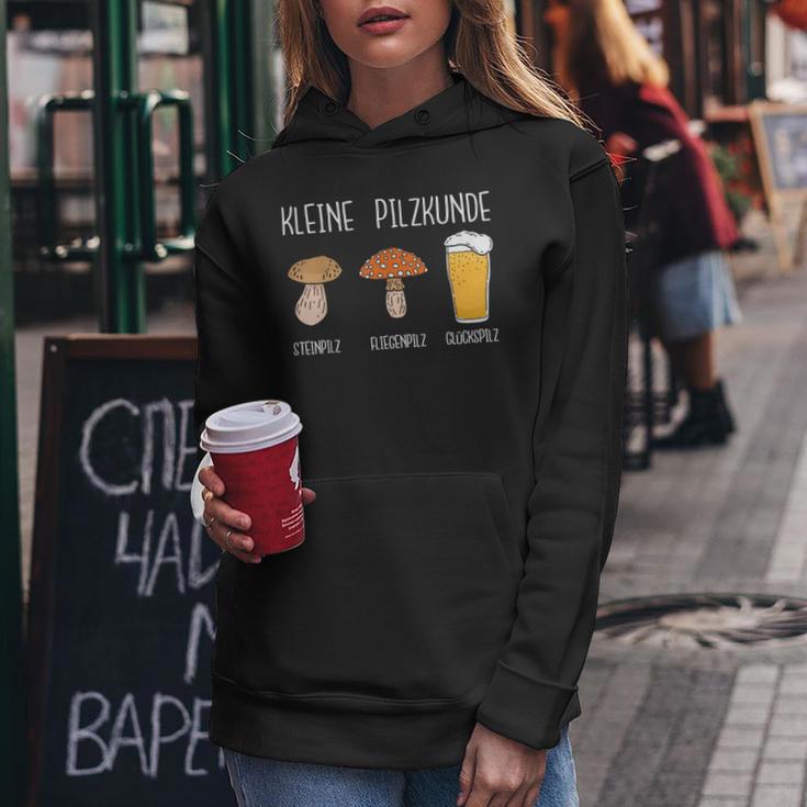 Kleine Pilzkunde Glückspilz Beer Kapuzenpullover für Damen Lustige Geschenke