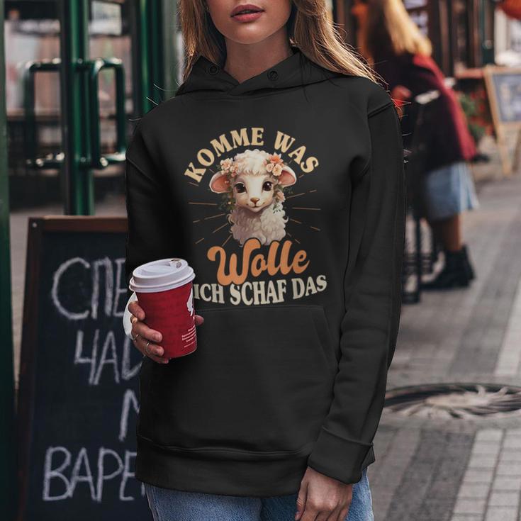 Komme Was Wolle Ich Schaf Das Sheep Farmers Kapuzenpullover für Damen Lustige Geschenke