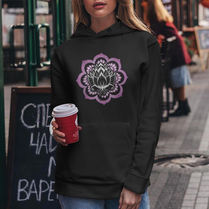 Mandala Spirituelles Yoga Lotus Blume Yogi Lotusblume Kapuzenpullover für Damen Lustige Geschenke