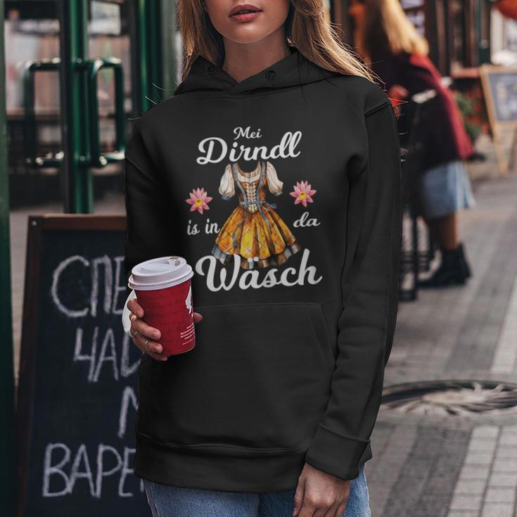 Mei Dirndl Is In Da Wäsch Lausmadl Women's Dirndl Costume Kapuzenpullover für Damen Lustige Geschenke