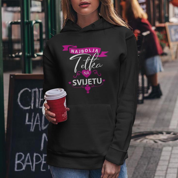 Najbolja Tetka Na Svijetu Beste Oma Der Welt Aunt Tetka Kapuzenpullover für Damen Lustige Geschenke