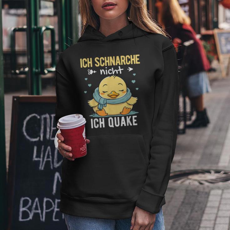 Nightdress Ich Schnarche Nicht Ich Quake Sleep Duck Kapuzenpullover für Damen Lustige Geschenke