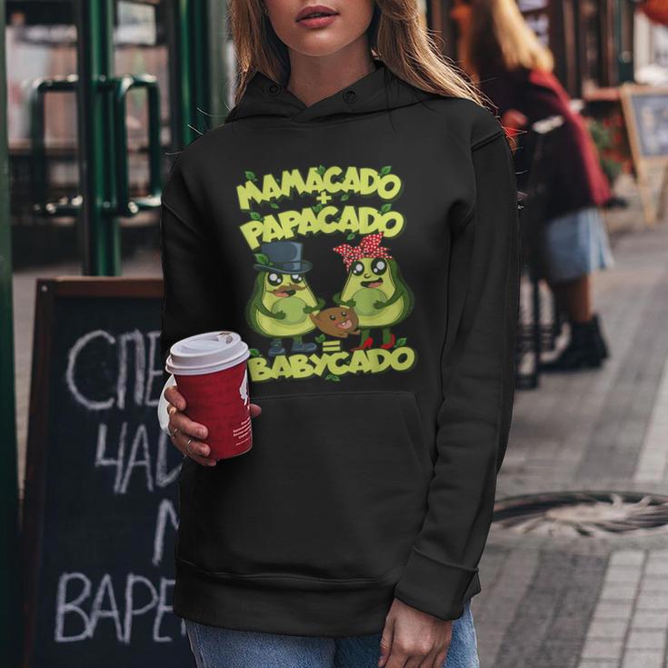 Papacado Mamacado Babycado Family Avocado Kapuzenpullover für Damen Lustige Geschenke