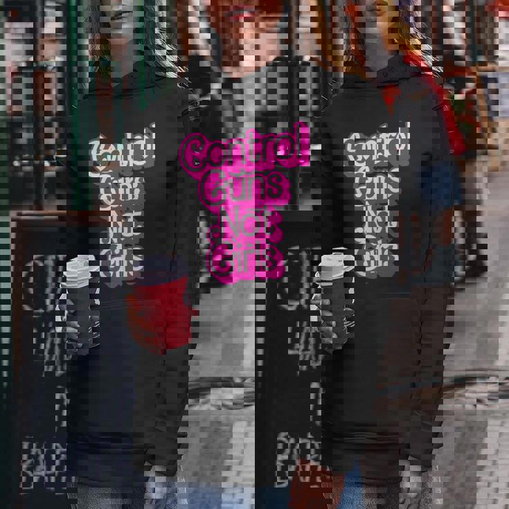 Pink Control Guns Not Girls Rights Feminist Women Hoodie Unique Gifts