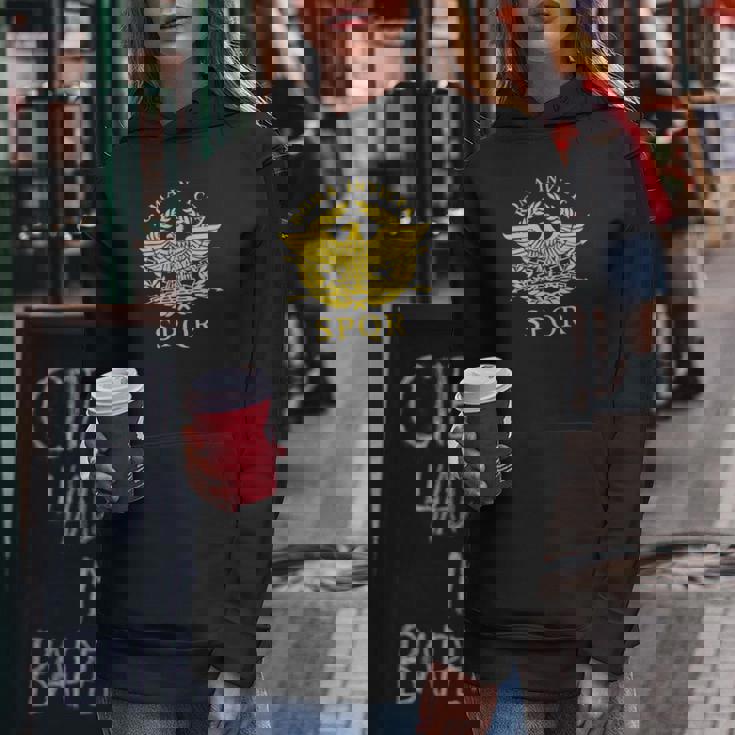 Roma Invicta Spqr Águila Romana Sudadera con capucha para mujer Regalos divertidos