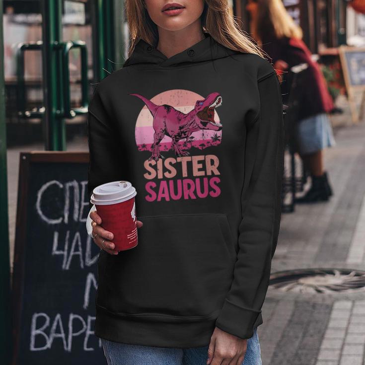 Sister Saurus Sister Saurus Dinosaur Family Kapuzenpullover für Damen Lustige Geschenke