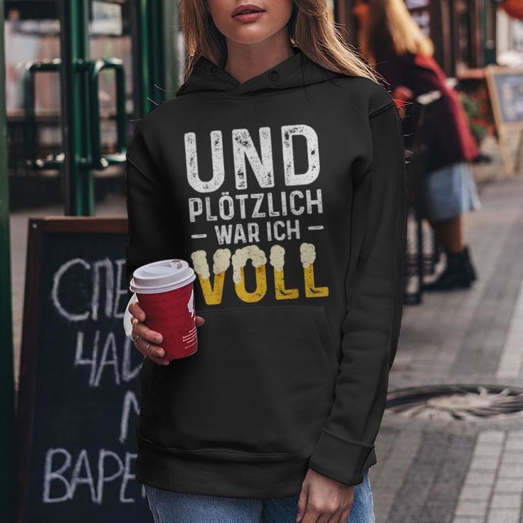 Und Suötzlich War Icholl Beer Drinker Kapuzenpullover für Damen Lustige Geschenke