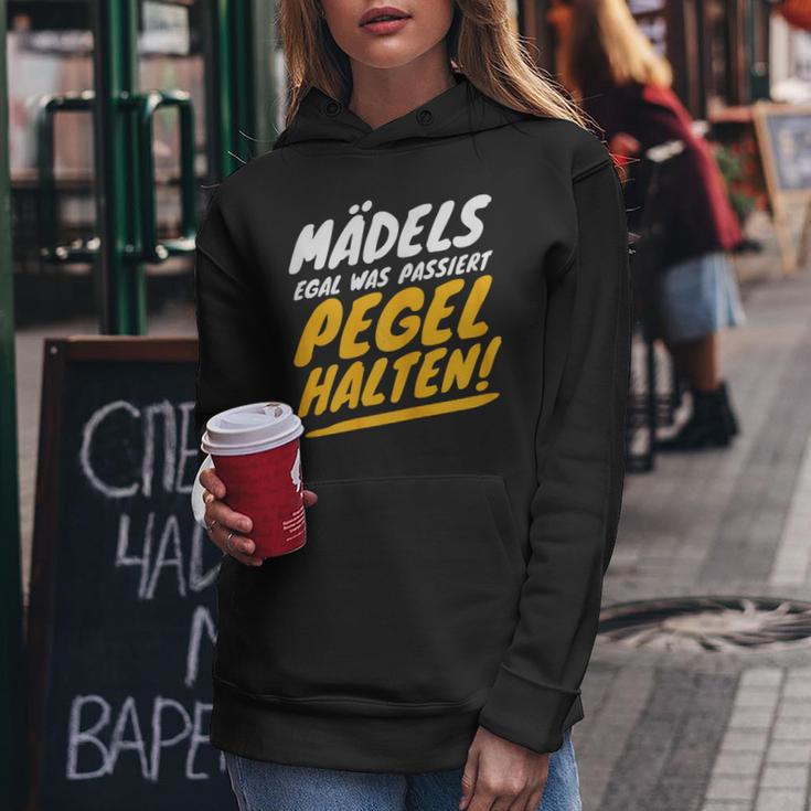 Women's Bachelorette Jga Party Girls Pegel Keep Fun Slogan S Kapuzenpullover für Damen Lustige Geschenke